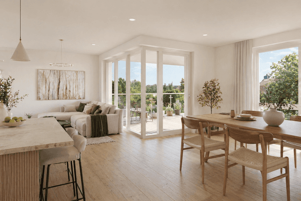 Große Terrasse: 4-Zimmer-Wohnung im Marius Quartier